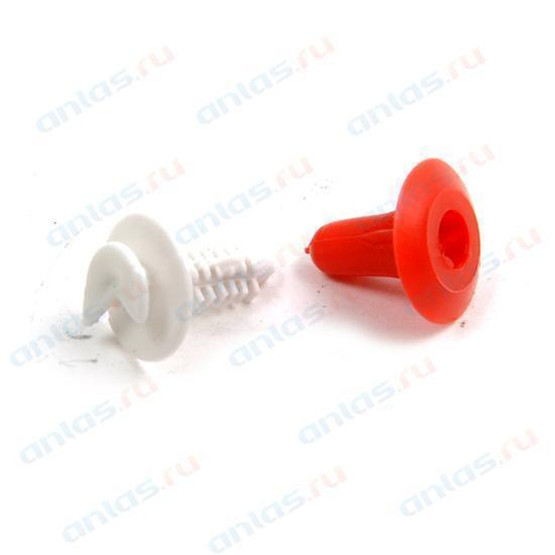 Пистон обивки двери ВАЗ 2108, 2110 евро красный, белый 40 компл Пластик