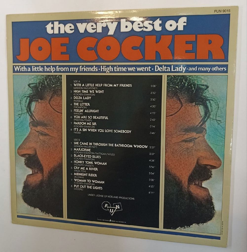 Винтажная виниловая пластинка Joe Cocker The Very Best Of Joe Cocker (Belgium)