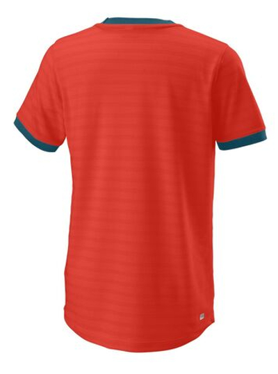 Футболка для мальчика теннисная Wilson Competition Crew II B - fiesta