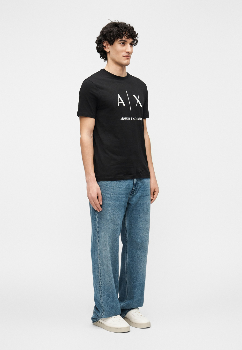 Armani Exchange Футболка с принтом - Чёрный