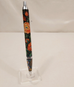 Ручка "Маки" с ручной росписью Палех в футляре