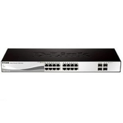 Коммутатор D-Link DGS-1210-20/ME/B1A Управляемый L2 коммутатор с 16 портами 10/100/1000Base-T и 4 портами 1000Base-X SFP