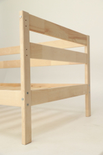 Кровать подростковая "Софа" 140*70 см без покраски 1 борт, (ДМВ)