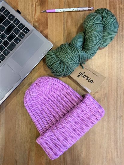 Как связать и красиво закрыть шапку-трансформер резинкой 2х2 из пряжи Gloria или Maxima Manos del Uruguay