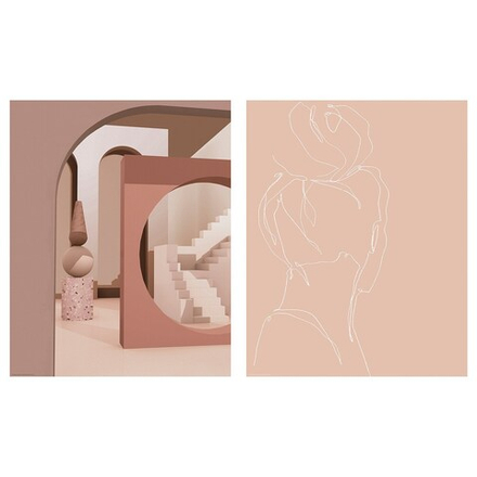 IKEA BILD  (ИКЕА БИЛД)  -  Плакат, Фигуры, 40x50 см