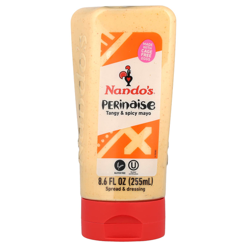NANDO'S, Perinaise, пикантный и пряный майонез, средний вкус, 255 мл (8,6 жидк. Унции)