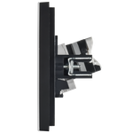 FORTE&PIANO Розетка двойная RJ11+RJ45 кат.5E FP735M металл никель IEK