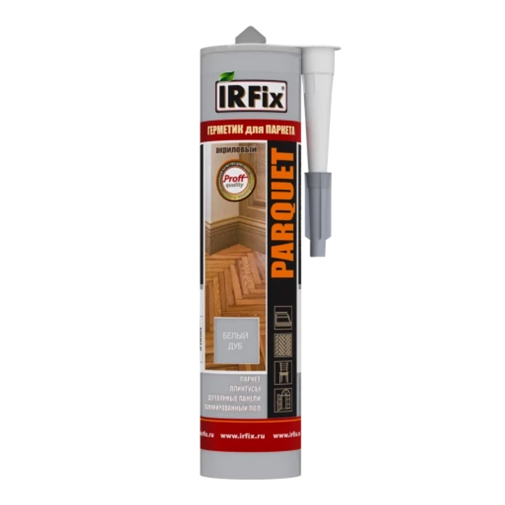IRFix Parquet Герметик акриловый для паркета 310мл 310мл "Белый дуб"