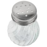 Солонка-перечница 50 мл, BASIC, баночка для специй, стекло/сталь, дисплей, WEGLA (ВЕГЛА), 700224