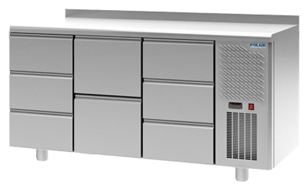 Стол холодильный POLAIR TM3-323-G с бортом