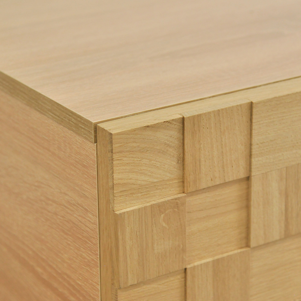 Dipriz Тумба под телевизор дизайнерская Лоред с фасадами из дуба, на металлических ножках в стиле лофтТумба под телевизор Лоред с фасадами из массива дуба, на ножках