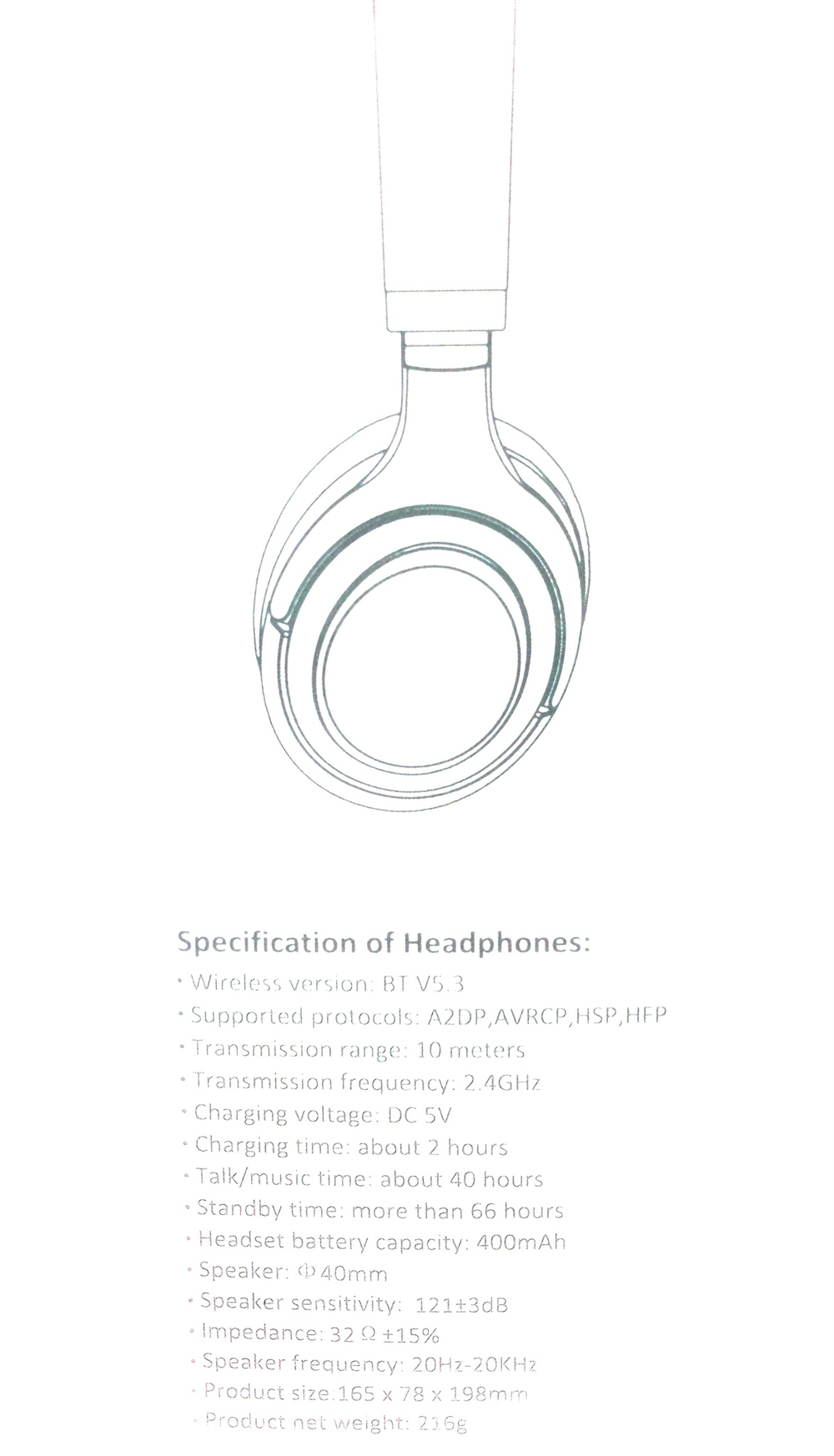 Беспроводные наушники Music SY-BT1633