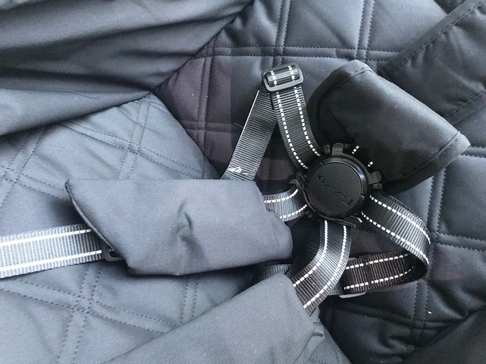 Коляска прогулочная Babalo 2024 Золотая полоска текстиль на черной раме