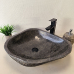 Раковина из речного камня RS-66035 60х50х14 из натурального камня