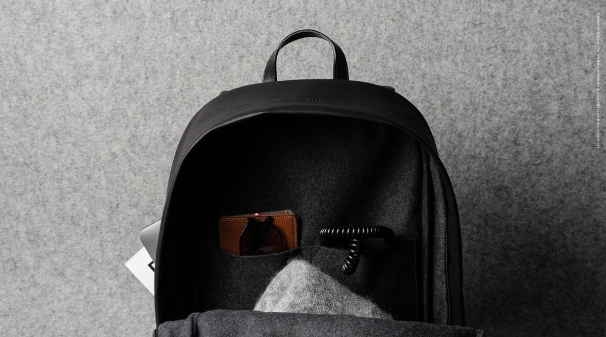 Hard Graft Well-Rounded Backpack Black Coated — рюкзак