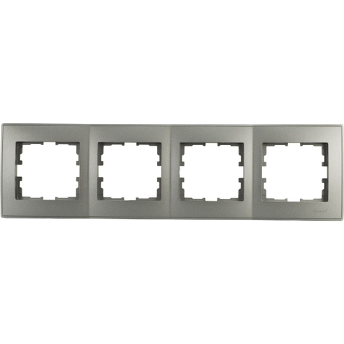 LESYA 705 4100 149 Рамка 4-я гориз черный графит матовый