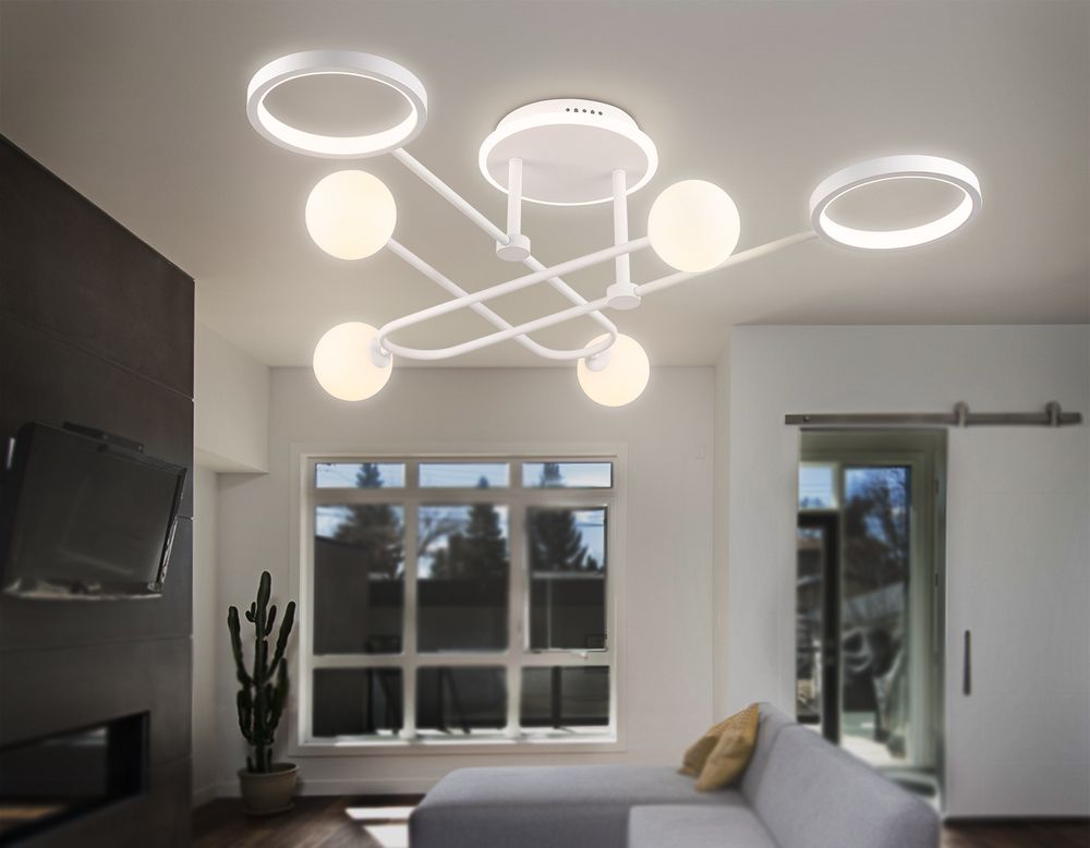 Ambrella Потолочный светодиодный светильник со сменной лампой и пультом управления LineTech FL66229