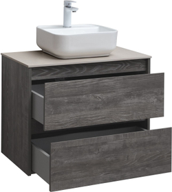 Тумба под раковину Aquanet Nova Lite 75 дуб серый (2 ящика)