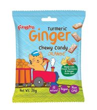 Имбирные жевательные конфеты с куркумой и апельсином FunBites Ginger Chewy Candy 36 гр