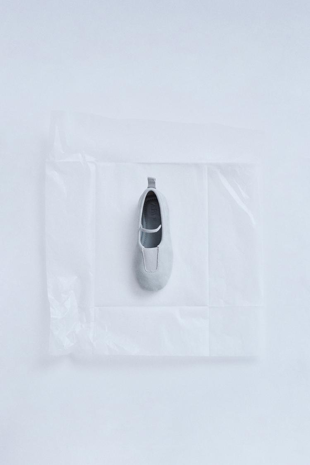 ZARA TIMELESZ - КОЖАНЫЕ БАЛЕТКИ, СИНИЙ