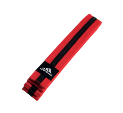 Пояс для тхэквондо Adidas Club красно-черный