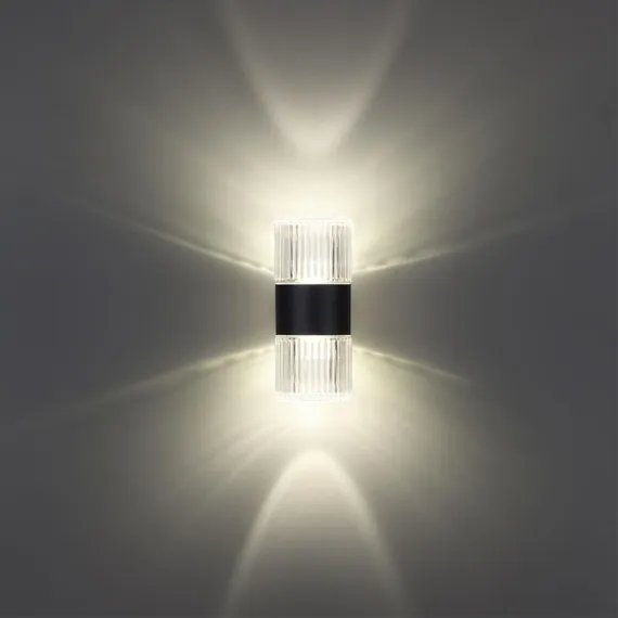 359292 STREET NT24 000 черный Светильник ландшафтный настенный IP65 LED 14W 4000K 175-265V ESTIMA