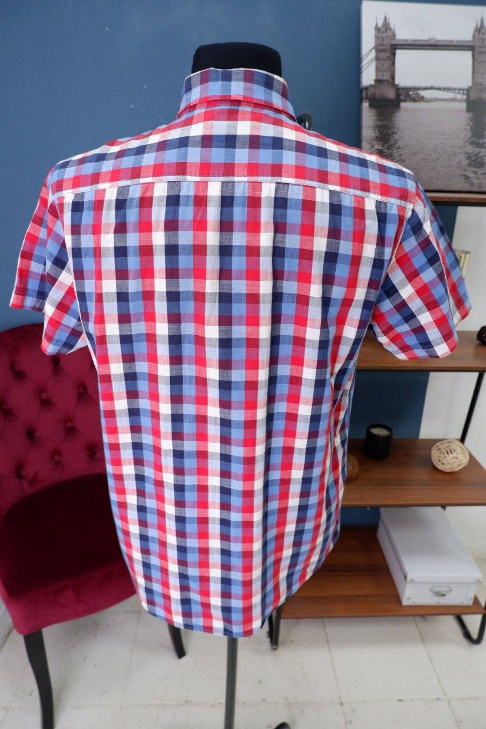 Рубашка Ostin в клетку 46 размер