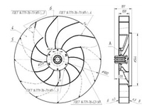 Рабочее колесо вентилятора дутьевого ВДН-9