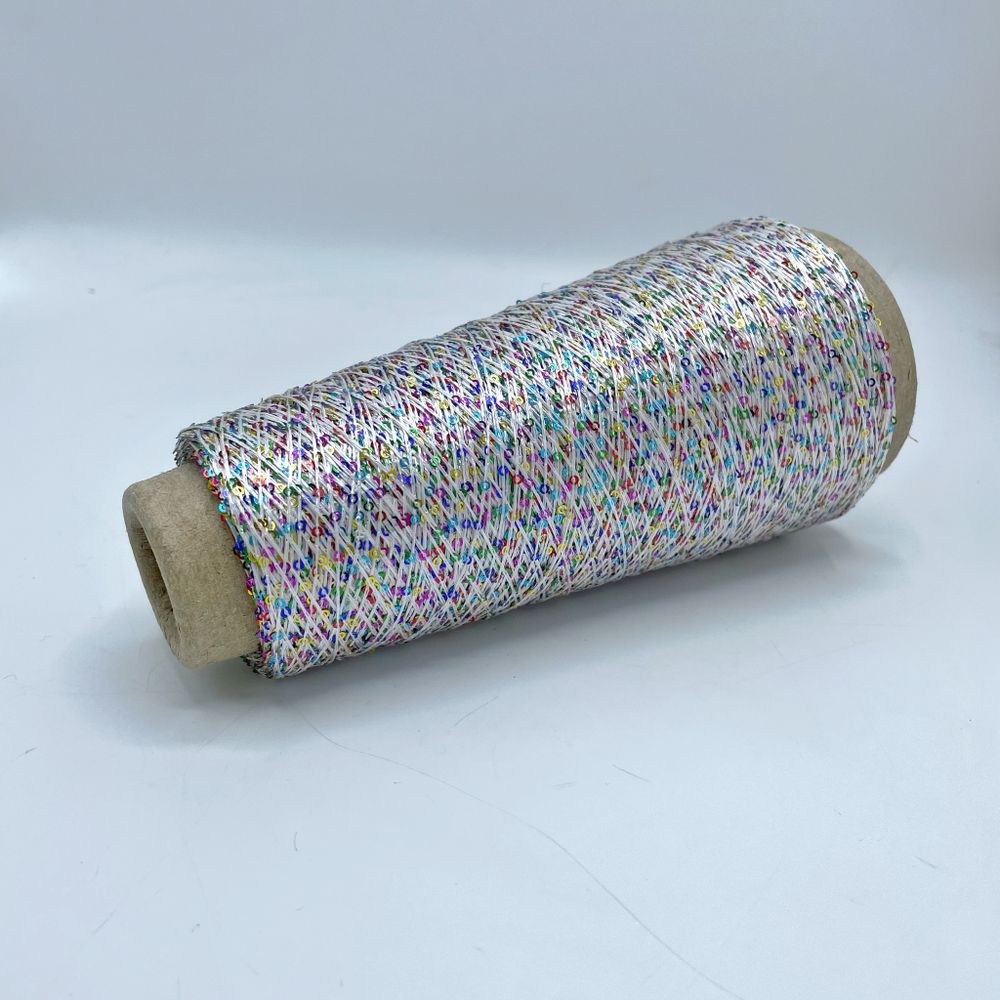 Пряжа для вязания пайетки на бобине