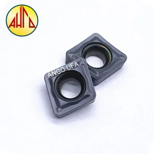 Пластина твердосплавная CCMT060204-SM IC908 IC907 / 10 штук / сменная Ромбическая 80 гр. по металлу