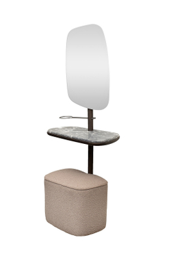 Зеркало с полкой и пуфом 67x35x154см Garda Decor