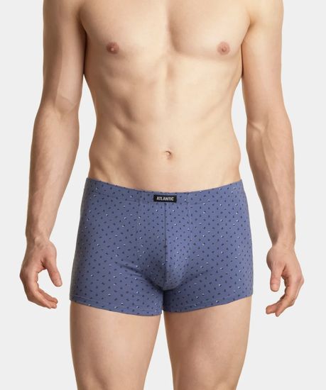 Трусы мужские боксеры (3шт), Atlantic 3MH-025/02, черный + темно-голубой + голубой