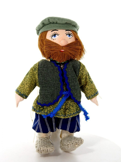 Кукла-подвеска текстильная Потешного промысла в русском крестьянском костюме Федул. Мужик