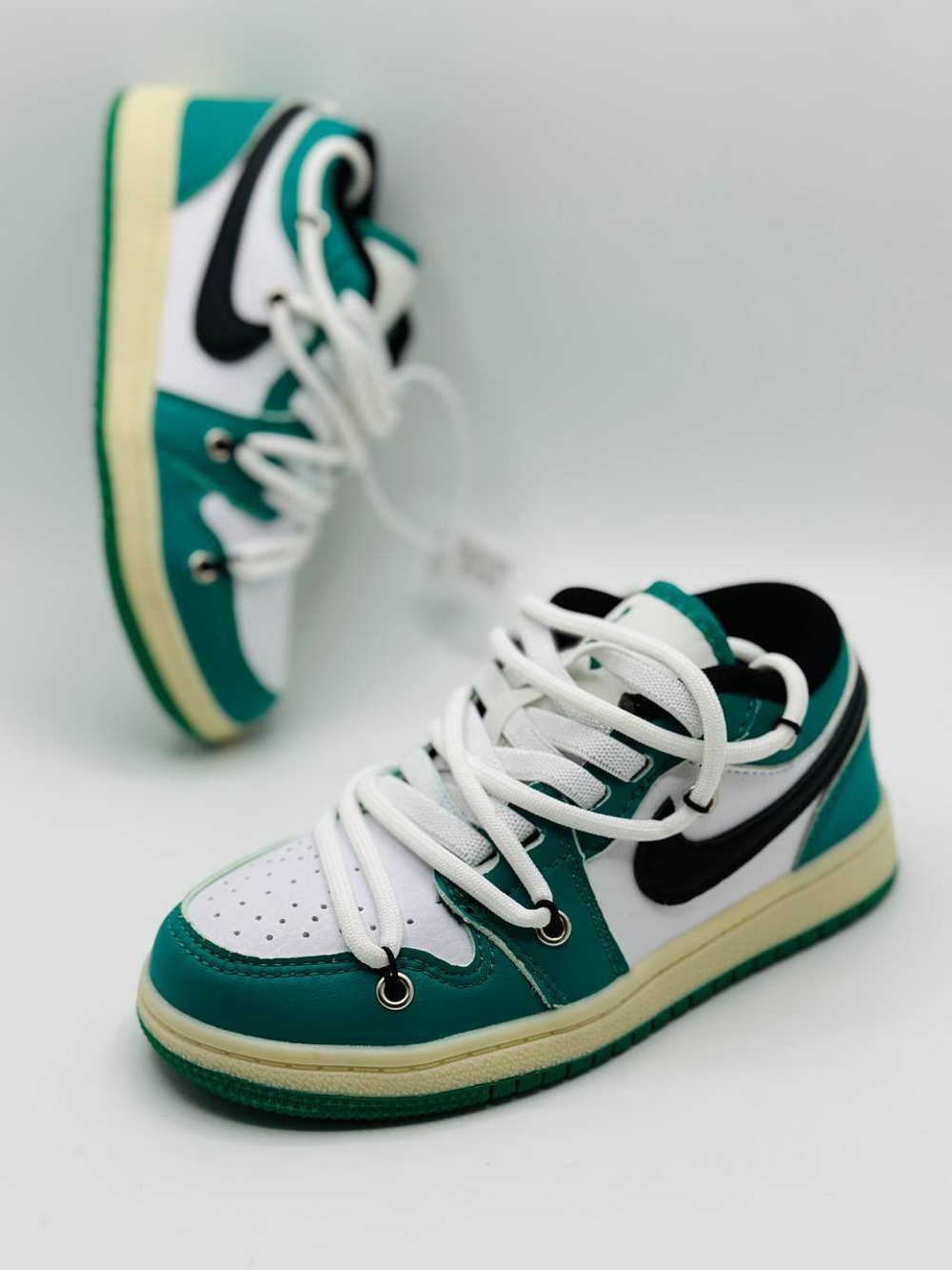 Детские кожаные кроссовки Nike Off White