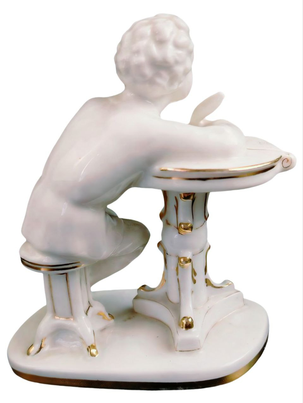 Фарфоровая статуэтка "Юный Пушкин" ЛФЗ