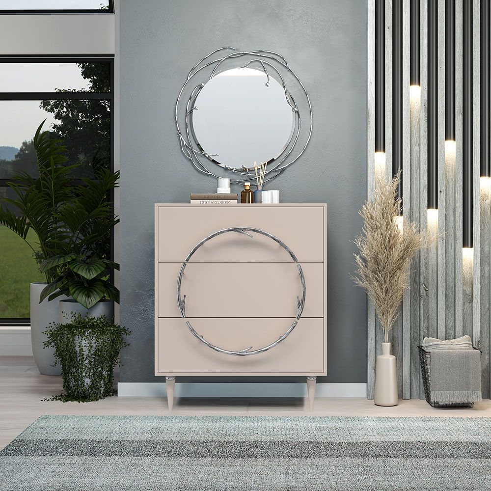 Комод Арт Колор matte Классик Сильвер Серый агат матовый