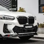 Карбоновая губа переднего бампера для BMW X3 G01 Рестайлинг 2022-2023 / X4 G02 Рестайлинг 2022+ БМВ