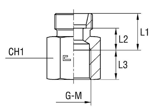 Соединение PS DS06 BSP 1/4 (корпус)