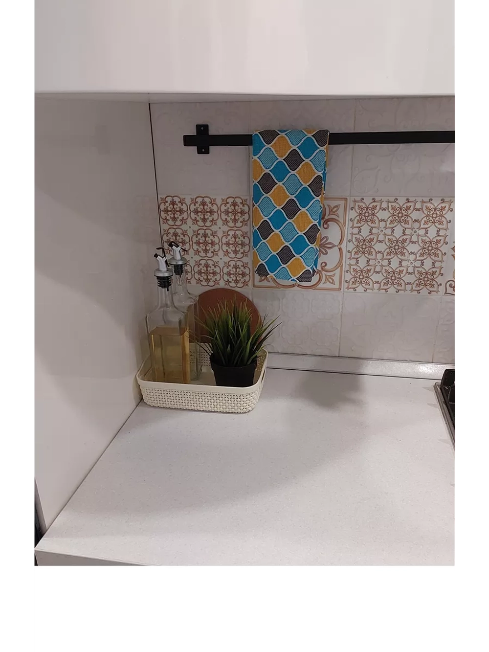 Рейлинг для кухни и ванной черный 40 см Loft Metall