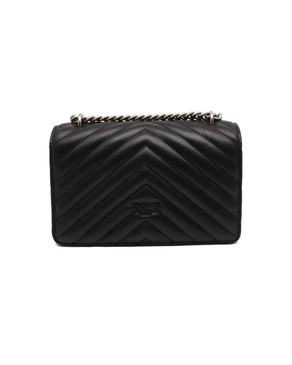 Кожаная сумка-мессенджер LOVE ONE MINI DC Pinko - черный(100074 A0GK)