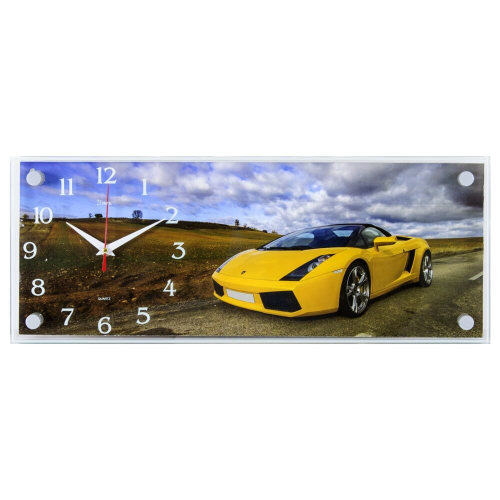 Часы 21 Bek настенные  5020-419 "Машина желтая"