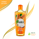 Масло для волос Dabur Vatika Hair oil Almond Softness & Shine Дабур Ватика Миндаль, кокос, кунжут 200 мл