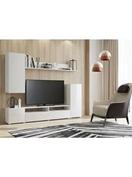 Гостиная Лира белый глянец