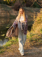 Шарф теплый с орнаментом Сканди