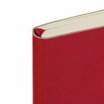 Блокнот в клетку с резинкой МАЛЫЙ ФОРМАТ А6 (100x150 мм), 80 л., под кожу красный BRAUBERG "Metropolis Ultra", 111026