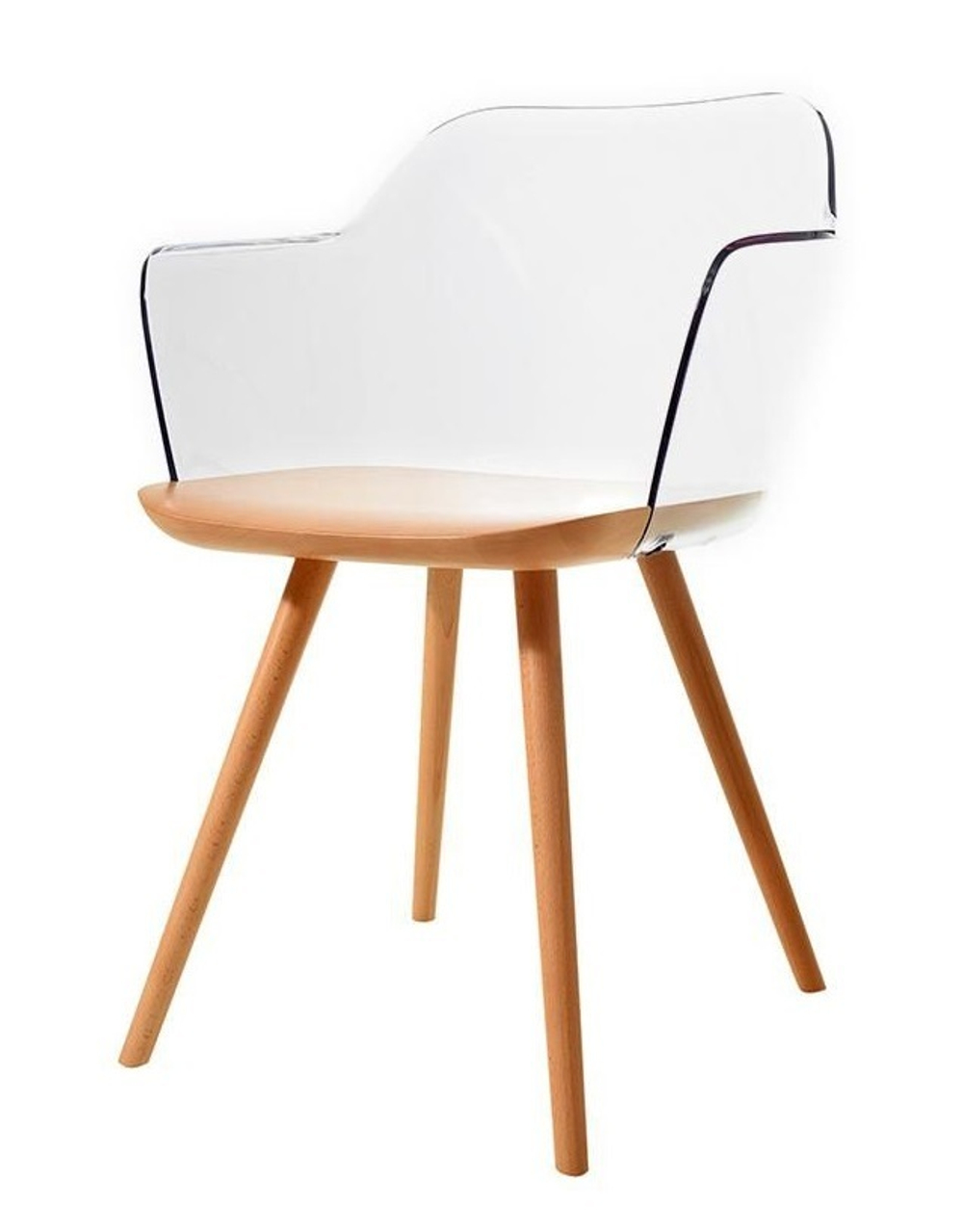 Стул PC-S097 прозрачный/бук