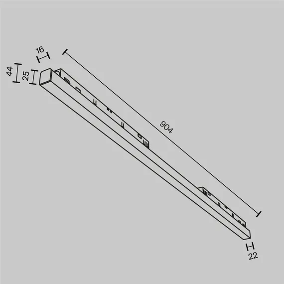 Трековый светильник Technical TR030-4-30W3K-WW-DS-B