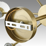 8046/8C CLASSI LN25 77 латунь/прозрачное стекло Люстра потолочная Е14 8*40W 220V AURICA