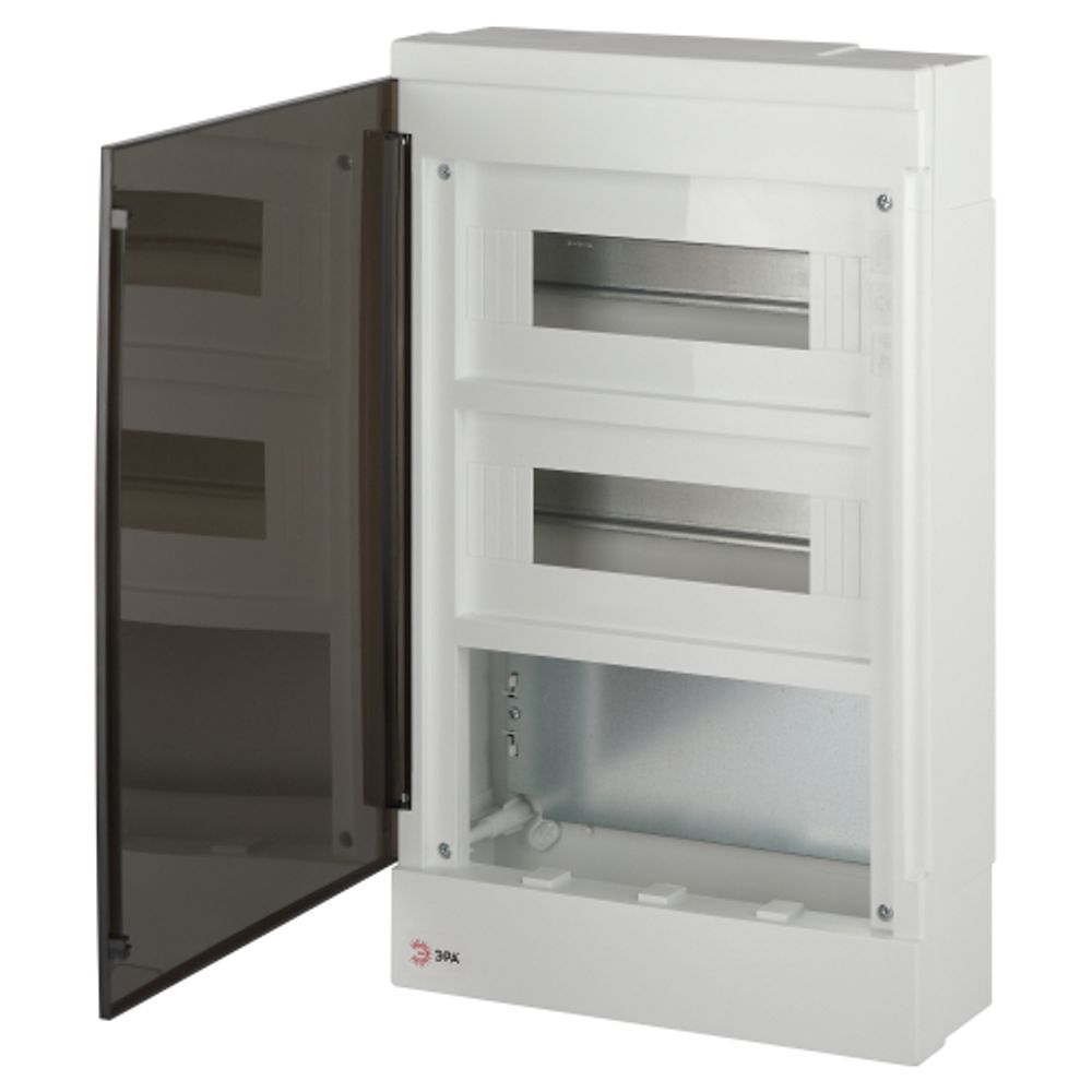 Корпус пластиковый навесной ЭРА MULTIBOX со слаботочным отсеком 24 модуля IP41 белый | Корпуса пластиковые