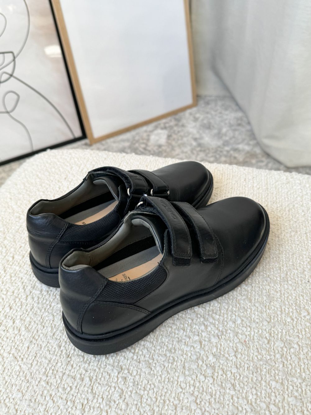 Новые кожаные полуботинки Geox, 34,5